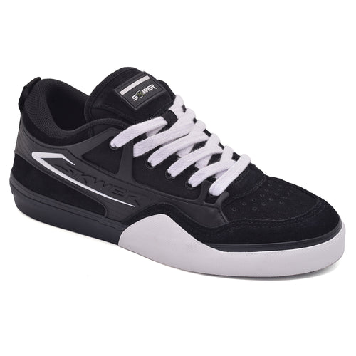 Tênis SKWER FRAME Preto Bicolor — vista diagonal