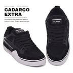 Tênis SKWER FRAME Preto Clássico — cadarço extra