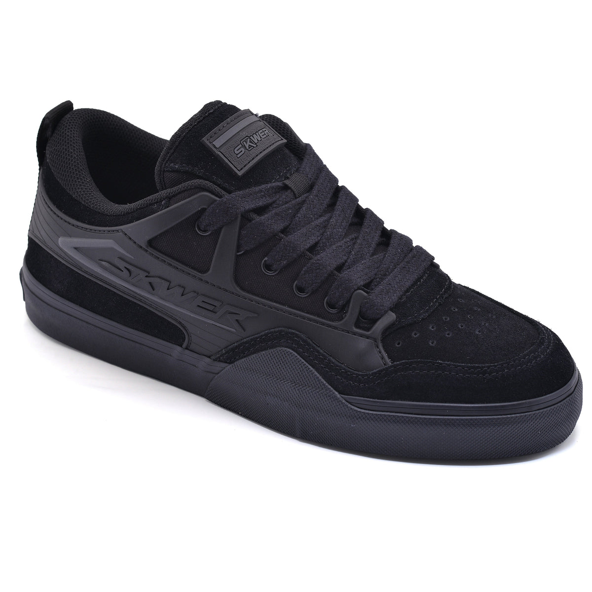 Tênis SKWER FRAME Preto Urbano — vista diagonal